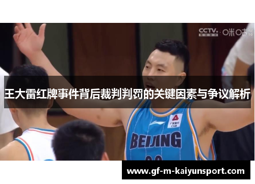 王大雷红牌事件背后裁判判罚的关键因素与争议解析 王大雷红牌事件背后裁判判罚的关键因素与争议解析