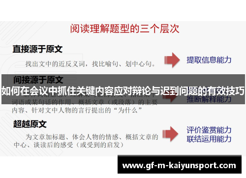 如何在会议中抓住关键内容应对辩论与迟到问题的有效技巧